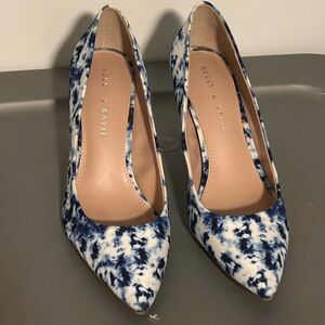 Kelly & Katie Blue and White Heels